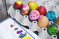 Funny easter eggs design Royalty Free Stock Photo