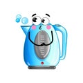 Funny electric kettle cartoon character