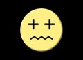 Emoji dead face pale yellow