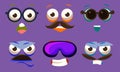 Funny Emojis with Different Emotive Feelings Set, Male and Female Emoticons with Various Face Expression Vector