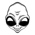 Funny extraterrestrial alien. Royalty Free Stock Photo