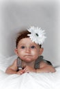 Funny face baby Royalty Free Stock Photo