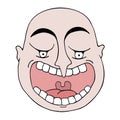 Funny face illustration Royalty Free Stock Photo