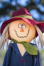 Funny face scarecrow Royalty Free Stock Photo