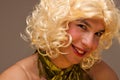 Funny face of a transvestite Royalty Free Stock Photo