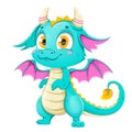 Funny Fairy Dragon, Cute Magic Lizard With Wings