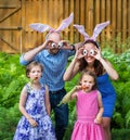 Funny Family Easter Portrait