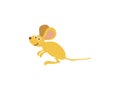 Funny field mouse personage vector illustration Royalty Free Stock Photo