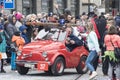 Funny fire engine at carnival