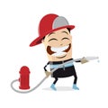 Funny firefighter clipart