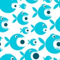 Funny fish cartoon for your design Royalty Free Stock Photo