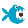 Funny fish cartoon for your design Royalty Free Stock Photo