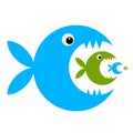 Funny fish cartoon for your design Royalty Free Stock Photo