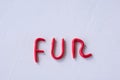 Funny font April Fools` Day, written in plasticine. Fools day phrase from plasticine, letters on white background Royalty Free Stock Photo