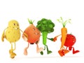 Funny food characters