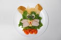 Funny food for children for Easter