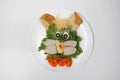 Funny food for children for Easter