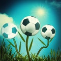Funny football and soccer backgrounds