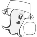 Funny freaky ghost