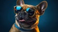 Funny French Bulldog with Sunglasses