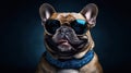 Funny French Bulldog with Sunglasses
