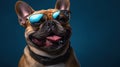 Funny French Bulldog with Sunglasses