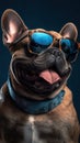 Funny French Bulldog with Sunglasses