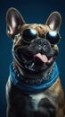 Funny French Bulldog with Sunglasses