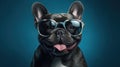 Funny French Bulldog with Sunglasses