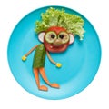 Funny fresh vegetable man