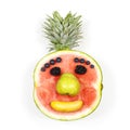 Funny fruit face Royalty Free Stock Photo