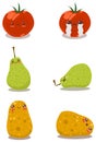 Funny Fruits Fun Pack2 Royalty Free Stock Photo