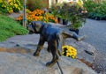 Funny Garden Statue Fountain Royalty Free Stock Photo