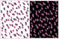 Funny Geometric Watercolor Style Vector Pattern.White, Pink, Black and Gray Irregular Hand Drawn Stripes.