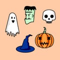Funny ghost vector for halloween
