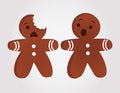 Funny gingerbread men Royalty Free Stock Photo