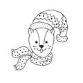 Funny gopher . Nursery art. Minimalist scandinavian style.