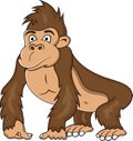 Funny gorilla cartoon Royalty Free Stock Photo