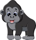 Funny gorilla cartoon