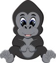 Funny gorilla cartoon Royalty Free Stock Photo