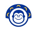 Funny gorilla icon