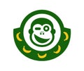 Funny gorilla icon