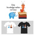 Funny graphics with text. T-shirt graphic design vector