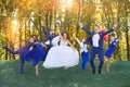 Funny guests at the wedding Royalty Free Stock Photo