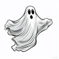 Funny Halloween Ghost Amusing Phantom Royalty Free Stock Photo