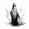Funny Halloween Ghost Amusing Phantom Royalty Free Stock Photo