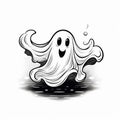 Funny Halloween Ghost Playful Ectoplasm