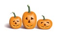 Funny halloween pumpkins