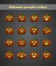 Funny halloween smileys