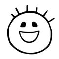 Line emoticons icon smile, joy emoji